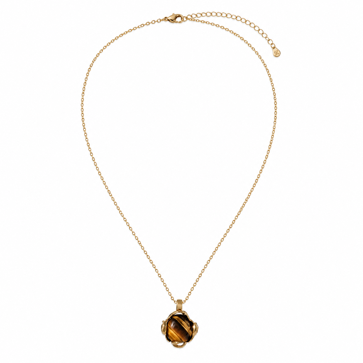 The Aurelia Pendant — Tiger Eye Heirloom Necklace
