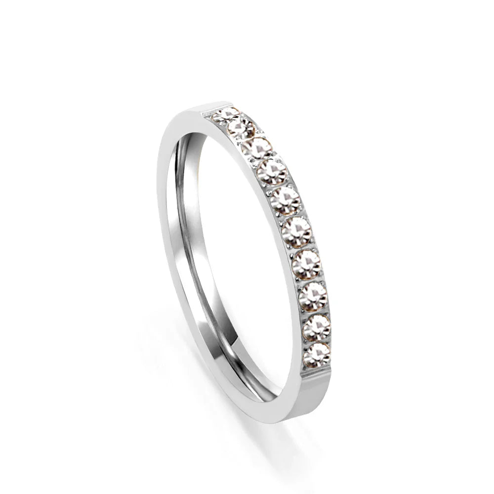 Shiny Pavé Ring